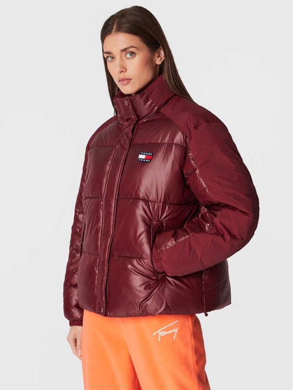Tommy Jeans Tommy Jeans Пухено яке Tonal Badge DW0DW14295 Бордо Regular Fit