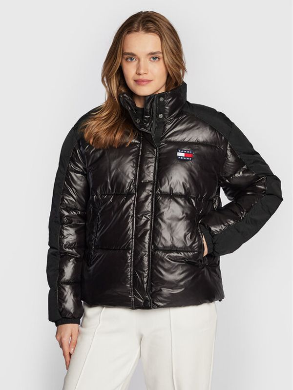 Tommy Jeans Tommy Jeans Пухено яке Tonal Badge DW0DW14295 Черен Regular Fit