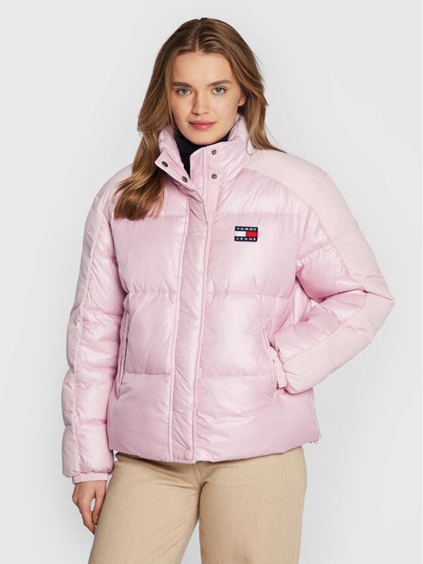 Tommy Jeans Tommy Jeans Пухено яке Tonal Badge DW0DW14295 Розов Regular Fit