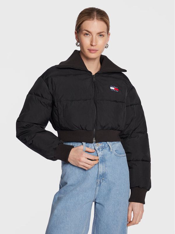 Tommy Jeans Tommy Jeans Пухено яке Ultra DW0DW14938 Черен Regular Fit