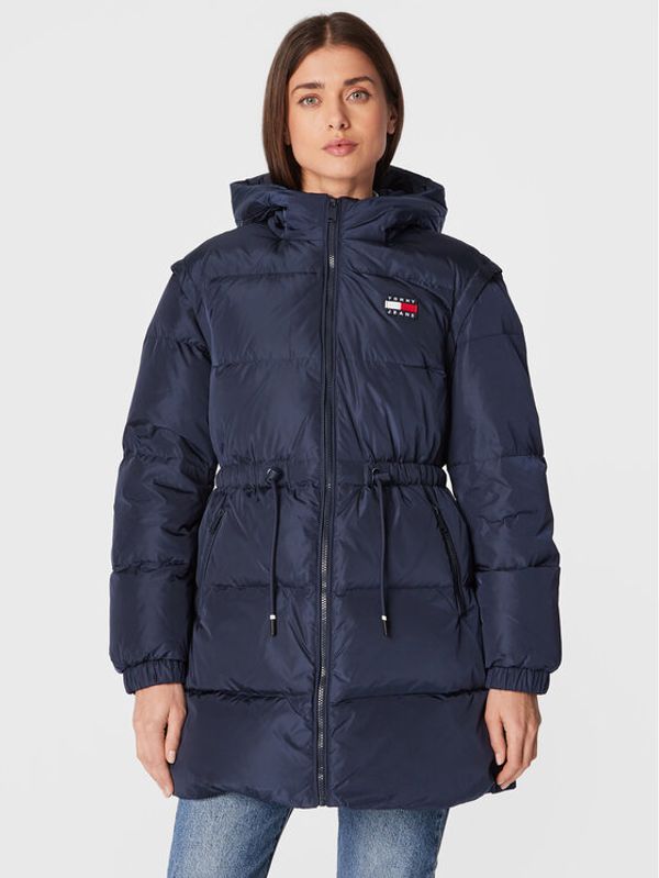 Tommy Jeans Tommy Jeans Пухено яке Vest DW0DW11843 Тъмносин Regular Fit