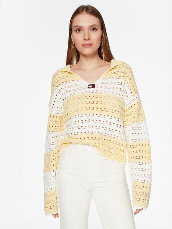 Tommy Jeans Tommy Jeans Пуловер Summer Crochet DW0DW15404 Цветен Relaxed Fit