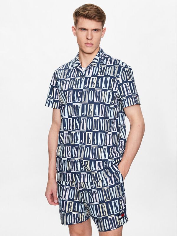 Tommy Jeans Tommy Jeans Риза DM0DM15930 Тъмносин Classic Fit