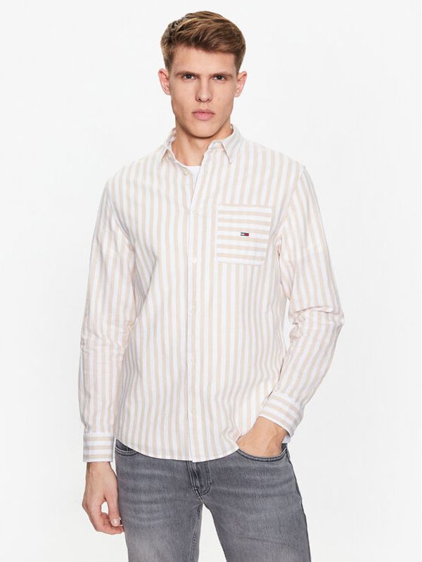 Tommy Jeans Tommy Jeans Риза DM0DM16342 Бежов Regular Fit