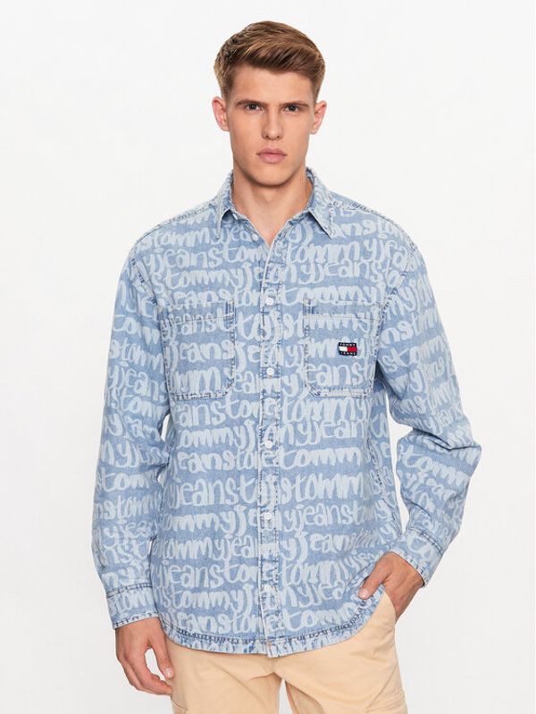 Tommy Jeans Tommy Jeans Риза DM0DM16778 Син Oversize