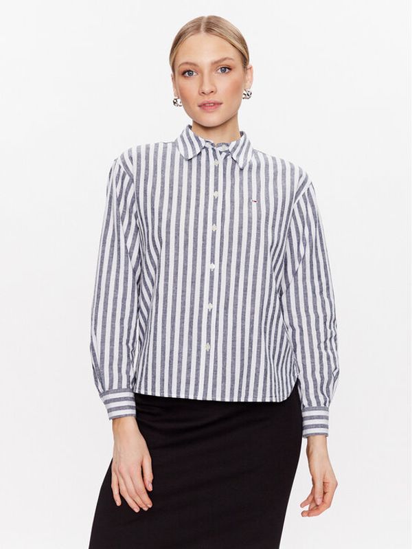 Tommy Jeans Tommy Jeans Риза DW0DW15578 Тъмносин Relaxed Fit