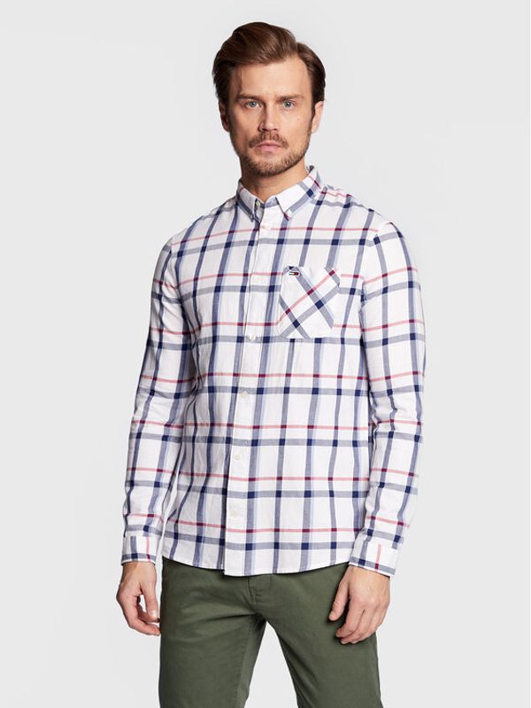 Tommy Jeans Tommy Jeans Риза Essential Check DM0DM15399 Бял Regular Fit