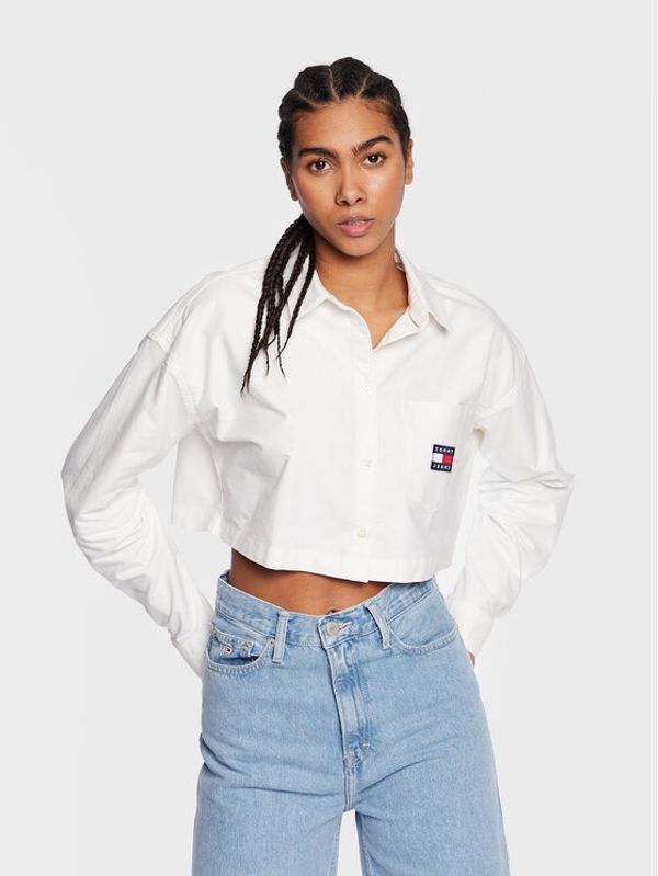 Tommy Jeans Tommy Jeans Риза Super DW0DW15041 Бял Regular Fit