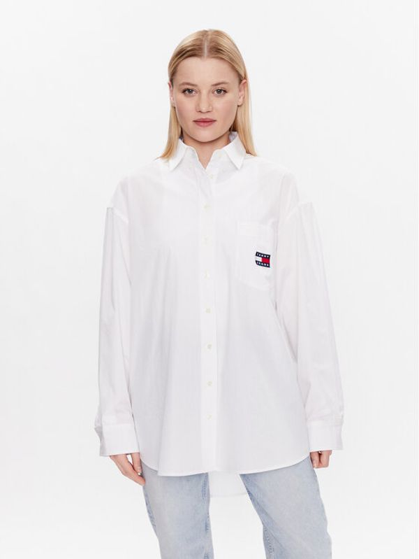 Tommy Jeans Tommy Jeans Риза Super DW0DW15199 Бял Oversize