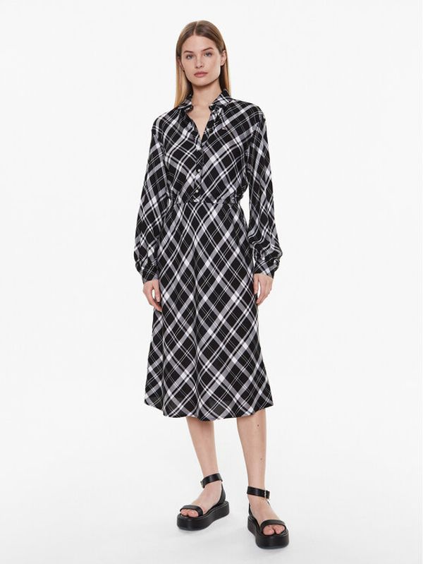 Tommy Jeans Tommy Jeans Рокля тип риза DW0DW15017 Черен Regular Fit