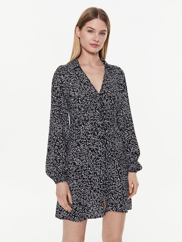 Tommy Jeans Tommy Jeans Рокля тип риза DW0DW15018 Черен Regular Fit