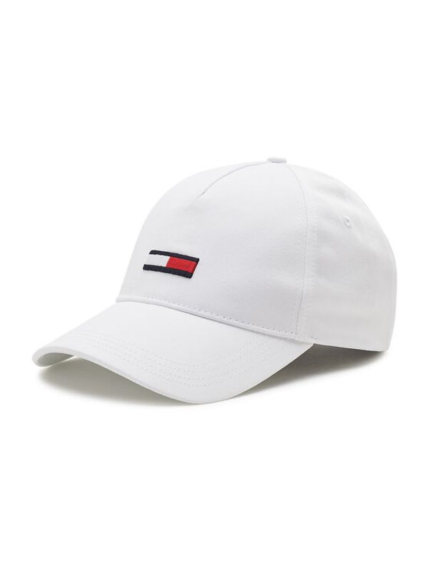 Tommy Jeans Tommy Jeans Шапка с козирка Flag AW0AW11853 Бял