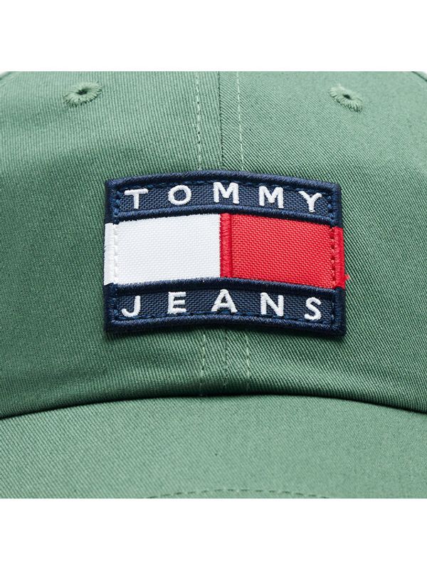 Tommy Jeans Tommy Jeans Шапка с козирка Heritage AM0AM09000 Зелен