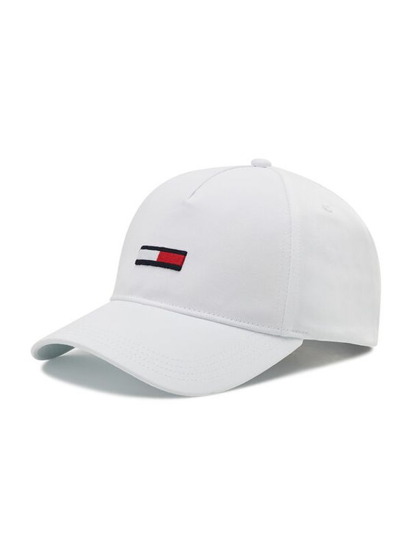 Tommy Jeans Tommy Jeans Шапка с козирка Tjm Flag Cap AM0AM08496 Бял