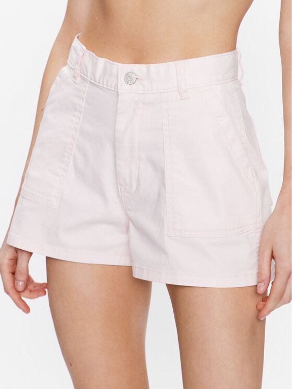 Tommy Jeans Tommy Jeans Шорти от плат DW0DW15588 Розов Regular Fit