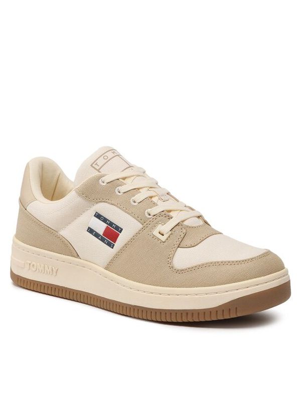 Tommy Jeans Tommy Jeans Сникърси Basket Canvas EM0EM01163 Бежов