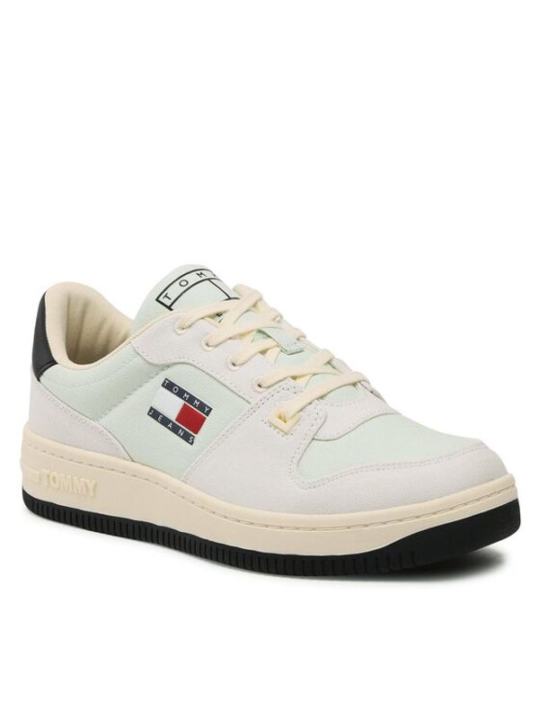 Tommy Jeans Tommy Jeans Сникърси Basket Canvas EM0EM01163 Зелен