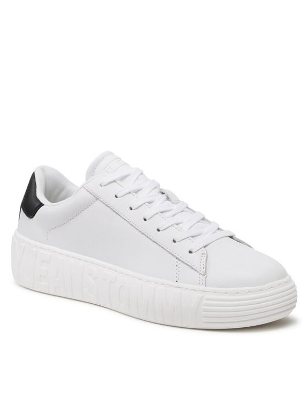 Tommy Jeans Tommy Jeans Сникърси Leather Outsole EM0EM01159 Бял
