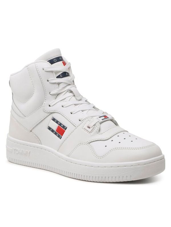 Tommy Jeans Tommy Jeans Сникърси Mid Cut Basket EM0EM01164 Бял