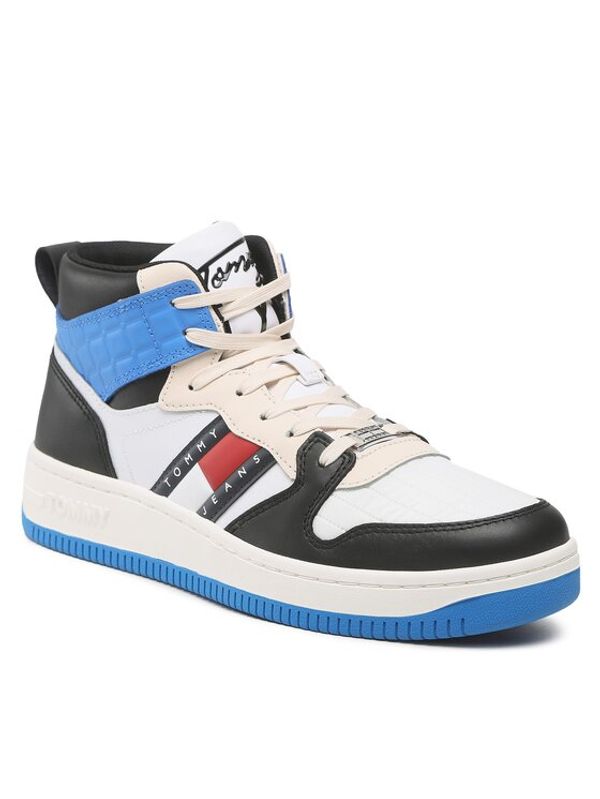 Tommy Jeans Tommy Jeans Сникърси Mid Cut Tommy Jeans Basket EM0EM01075 Бял