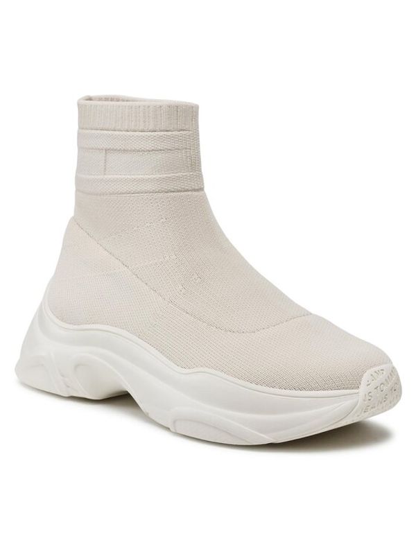 Tommy Jeans Tommy Jeans Сникърси Sock Boot Monocolor EN0EN02105 Бежов