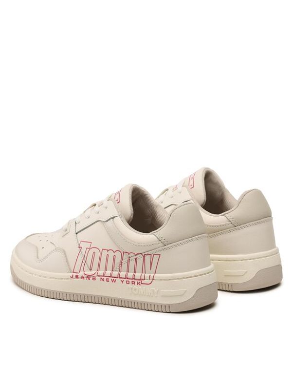 Tommy Jeans Tommy Jeans Сникърси Tjw Retro Basket Branding Lc EN0EN02264 Бял