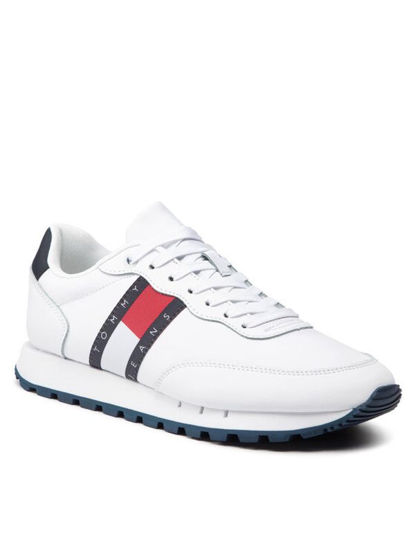 Tommy Jeans Tommy Jeans Сникърси Tommy Jeans Leather Runner EM0EM00898 Бял