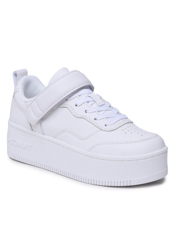 Tommy Jeans Tommy Jeans Сникърси Velcro Flatform EN0EN02101 Бял
