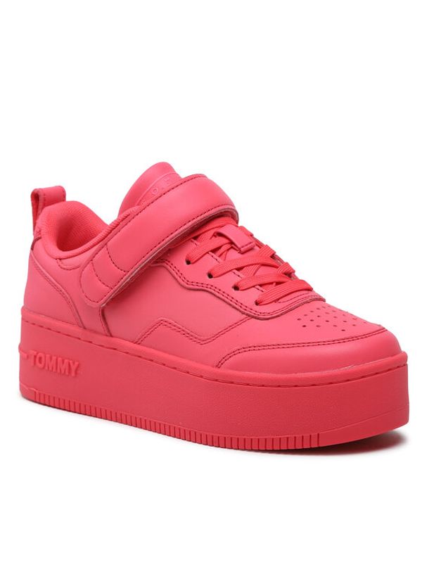 Tommy Jeans Tommy Jeans Сникърси Velcro Flatform EN0EN02101 Розов