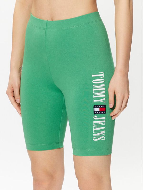 Tommy Jeans Tommy Jeans Спортни шорти DW0DW15643 Зелен Slim Fit