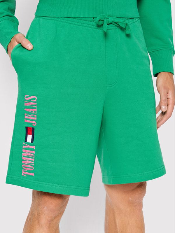 Tommy Jeans Tommy Jeans Спортни шорти Sweat DM0DM14951 Зелен Regular Fit