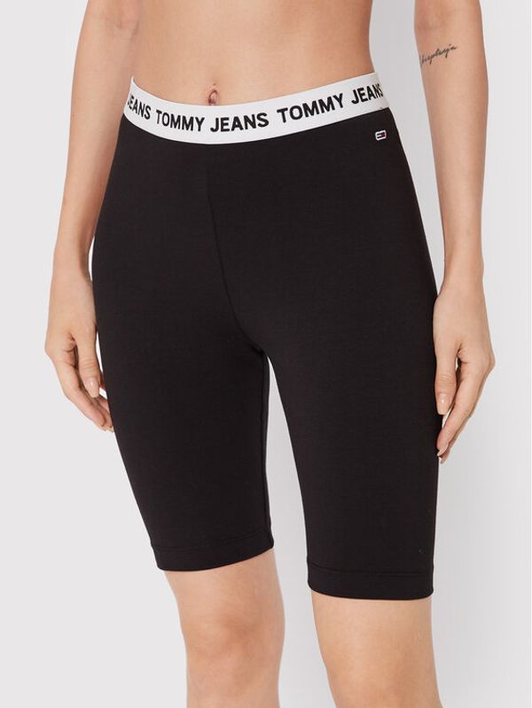 Tommy Jeans Tommy Jeans Спортни шорти Tjw Logo DW0DW13591 Черен Slim Fit