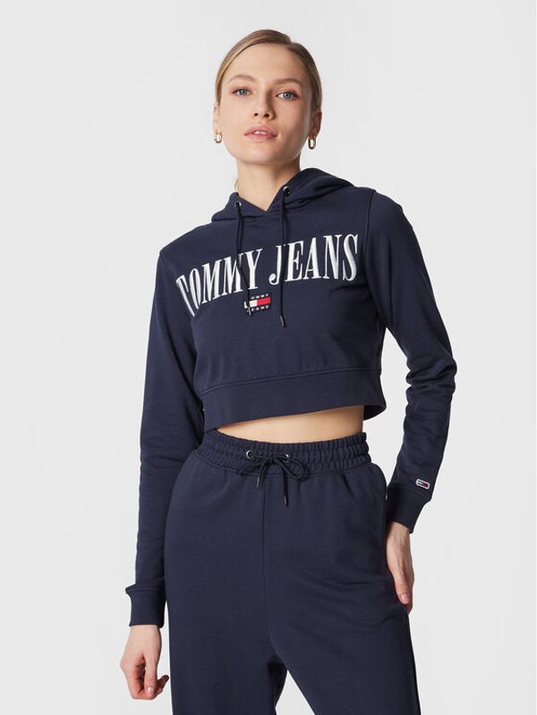 Tommy Jeans Tommy Jeans Суитшърт Archive DW0DW14927 Тъмносин Cropped Fit