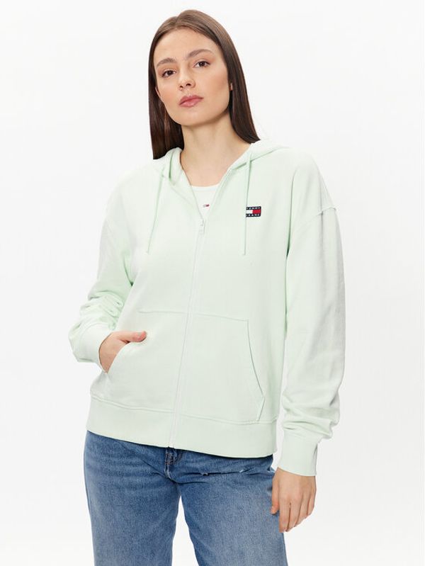 Tommy Jeans Tommy Jeans Суитшърт Badge DW0DW15748 Зелен Relaxed Fit
