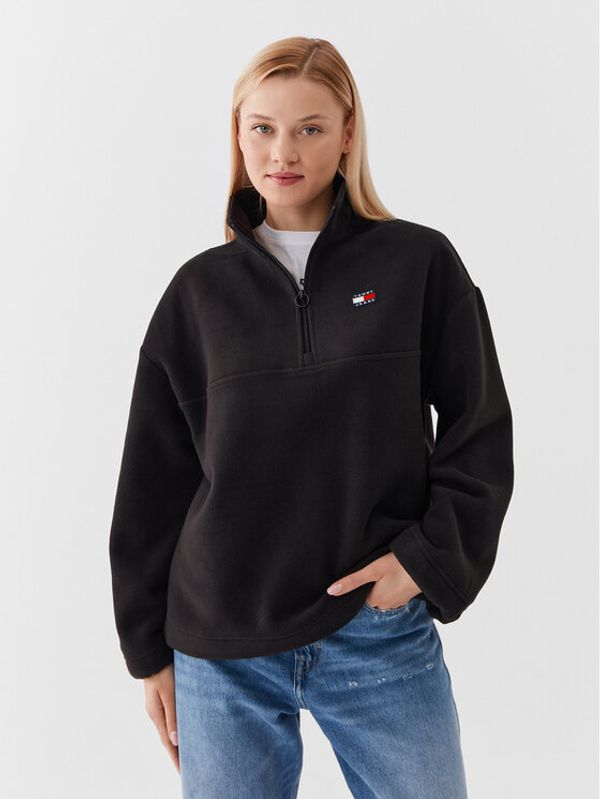 Tommy Jeans Tommy Jeans Суитшърт Badge DW0DW16271 Черен Oversize