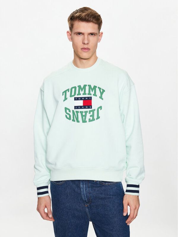 Tommy Jeans Tommy Jeans Суитшърт Boxy Arched Logo DM0DM16375 Зелен Boxy Fit