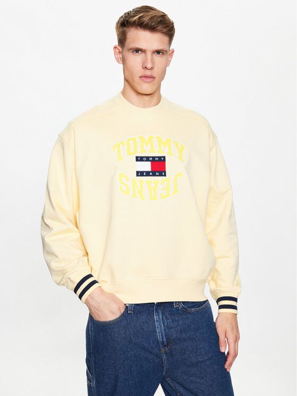 Tommy Jeans Tommy Jeans Суитшърт Boxy Arched Logo DM0DM16375 Жълт Boxy Fit