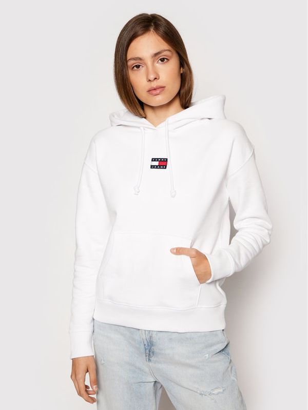 Tommy Jeans Tommy Jeans Суитшърт Center Badge DW0DW10403 Бял Regular Fit