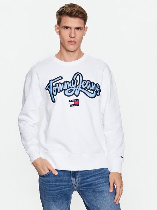 Tommy Jeans Tommy Jeans Суитшърт College Pop DM0DM16383 Бял Relaxed Fit