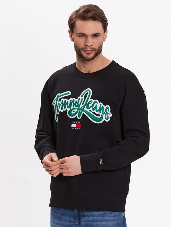 Tommy Jeans Tommy Jeans Суитшърт College Pop DM0DM16383 Черен Relaxed Fit