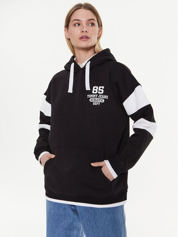Tommy Jeans Tommy Jeans Суитшърт Collegiate 85 DW0DW14860 Черен Oversize