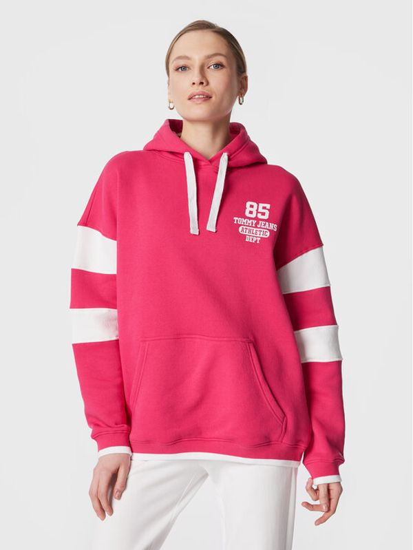 Tommy Jeans Tommy Jeans Суитшърт Collegiate 85 DW0DW14860 Розов Oversize