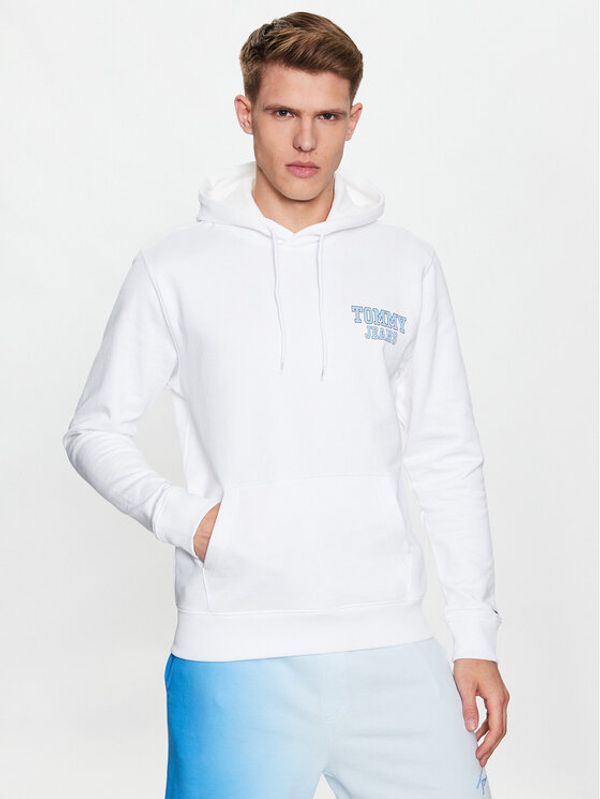 Tommy Jeans Tommy Jeans Суитшърт DM0DM16365 Бял Regular Fit