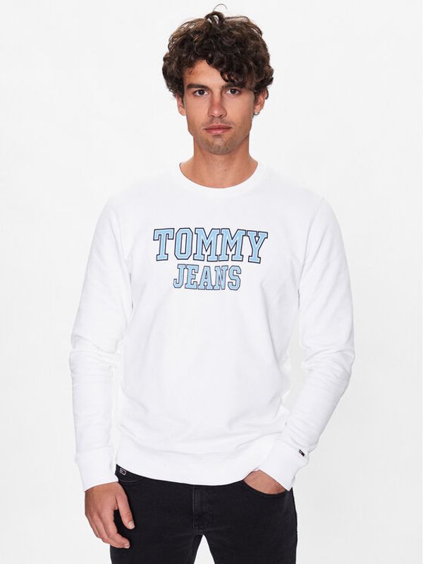 Tommy Jeans Tommy Jeans Суитшърт DM0DM16366 Бял Regular Fit