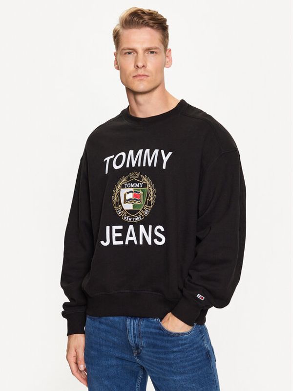 Tommy Jeans Tommy Jeans Суитшърт DM0DM16376 Черен Boxy Fit