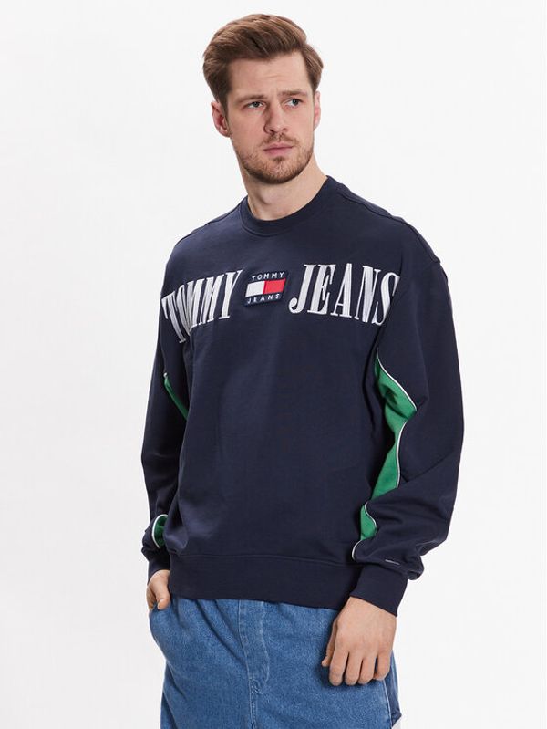 Tommy Jeans Tommy Jeans Суитшърт DM0DM16378 Тъмносин Boxy Fit