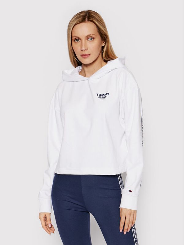 Tommy Jeans Tommy Jeans Суитшърт DW0DW12719 Бял Boxy Fit