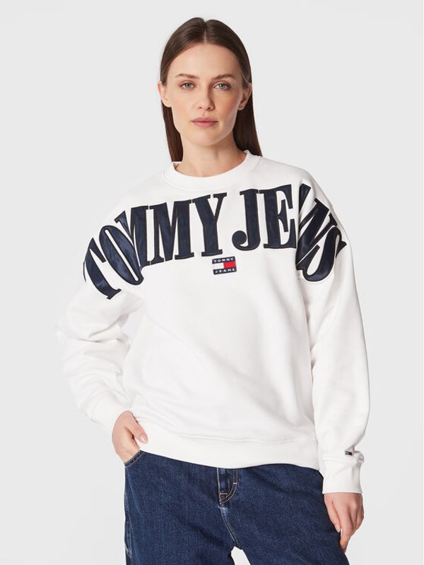 Tommy Jeans Tommy Jeans Суитшърт DW0DW15059 Бял Relaxed Fit