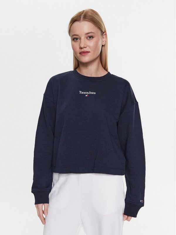 Tommy Jeans Tommy Jeans Суитшърт DW0DW15409 Тъмносин Regular Fit