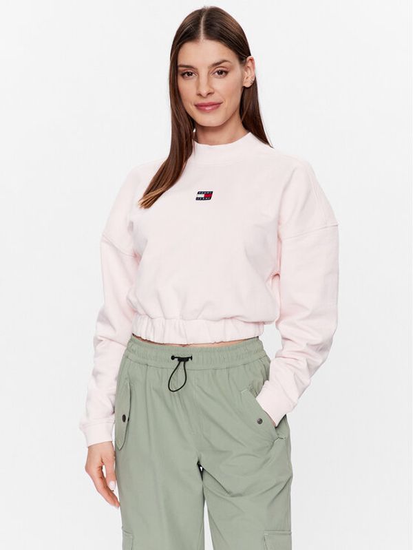 Tommy Jeans Tommy Jeans Суитшърт DW0DW15415 Розов Regular Fit